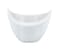 Shallow Porcelain Serving Bowl White 8x3.5cm