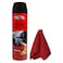 Smart Car Strawberry Dashboard Polish And Shine 500ml With Cloth Multicolour
