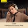 Baseus Bowie D05 Wireless Bluetooth Headset: HiFi Stereo Sound, 70-Hour Playback, Foldable Design, Low Latency, Dual Device Connection, Perfect for Music &amp; Gaming Beige
