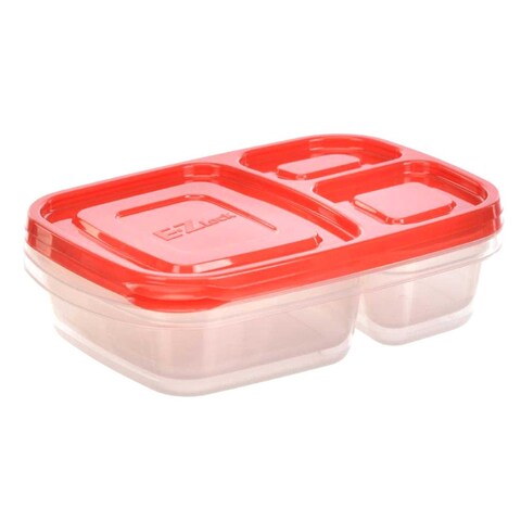 E.Z LOCK REC CONT 965ML 2PC SET RED