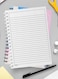 Lowha Spiral Notebook With 60 Sheets And Hard Paper Covers With Contemporary Abstract Design, For Jotting Notes And Reminders, For Work, University, School