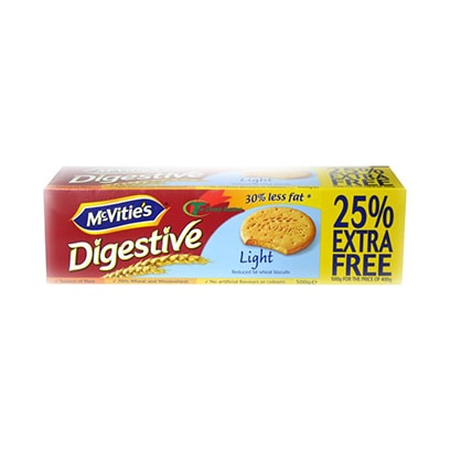 Buy Mcvities Digestive Biscuits Light 400GR 25Percent Off Online ...