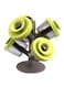 Generic 6-Piece Spice Jar With Rack Silver/Green/Grey
