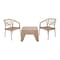 SET 2 CRYSTAL CHAIRS + SAMA TABLE
