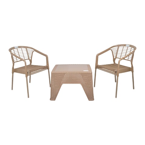 SET 2 CRYSTAL CHAIRS + SAMA TABLE