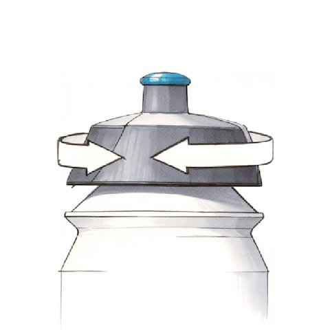 Tacx Cycling Water Bottle with Leak Proof Spout, 750 ml Capacity, Red