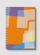 Lowha Spiral Notebook With 60 Sheets And Hard Paper Covers With Abstract Colorful Shapes Design, For Jotting Notes And Reminders, For Work, University, School