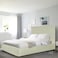 In House Alkmar Velvet Bed Frame - King - 200x180 cm - Ivory