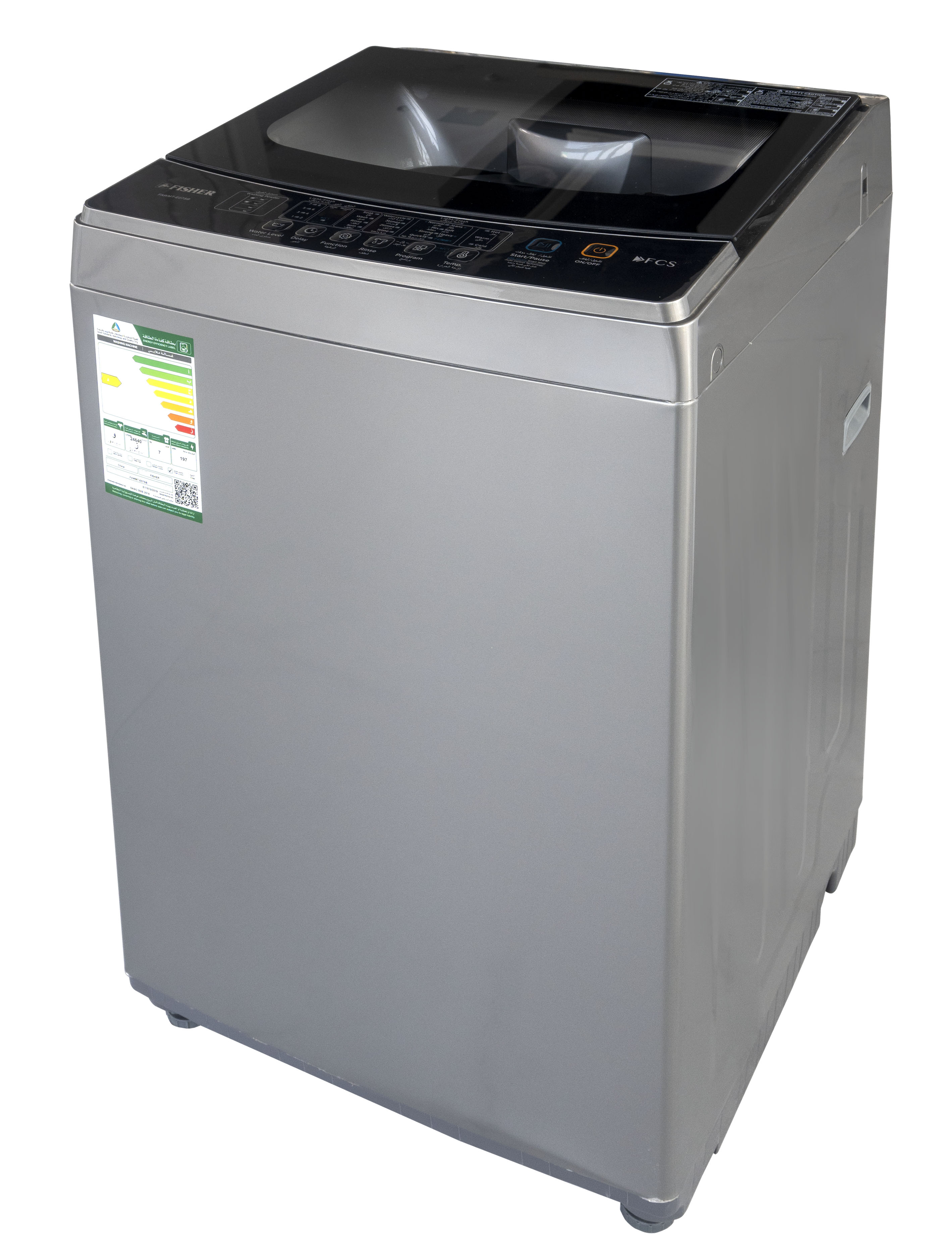 Fisher Auto-Washer Top Load, 7kg, FAWMT-E07SBN (Installation Not Included)