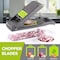Womdee Vegetable Chopper Slicer Dicer - 12 -in -1 Onion Chopper Fruits Cutter Mandoline Slicer Food Chopper/Cutter with 7 Stainless Steel Blades, Adjustable Slicer &amp; Dicer with Storage Container