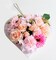 Heart-Shaped Hanging Floral Heart on Wooden Base for Home D&eacute;cor 30CM