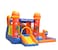 Rainbow Toys Inflatable Castles Treasure Island Two Bouncy Slides Jumping Pad Household Children Recreation Inflatable Water Park Paddling Pool Water Spray