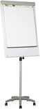 Generic Heavy-Duty Mobile Magnetic Dry-Erase Flipchart Easel, 29" X 42" Board (No Arms) Without Side Arms White