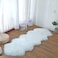 Generic Ultra Soft Faux Sheepskin Fur Rug White Fluffy Area Rug Shag Rug Carpets For Bedroom Living Room, 2 X 5.3 Feet