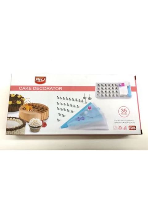 Generic 35-Piece Piping Nozzle Cake Decorating Tool Set