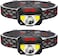 Sky-Touch 2-Pack Rechargeable Headlamp Flashlight, 800 Lumens Motion Sensor Head Lamp, IPX4 Waterproof, Bright White Cree LED &amp; Red Light, Perfect For Running, Camping