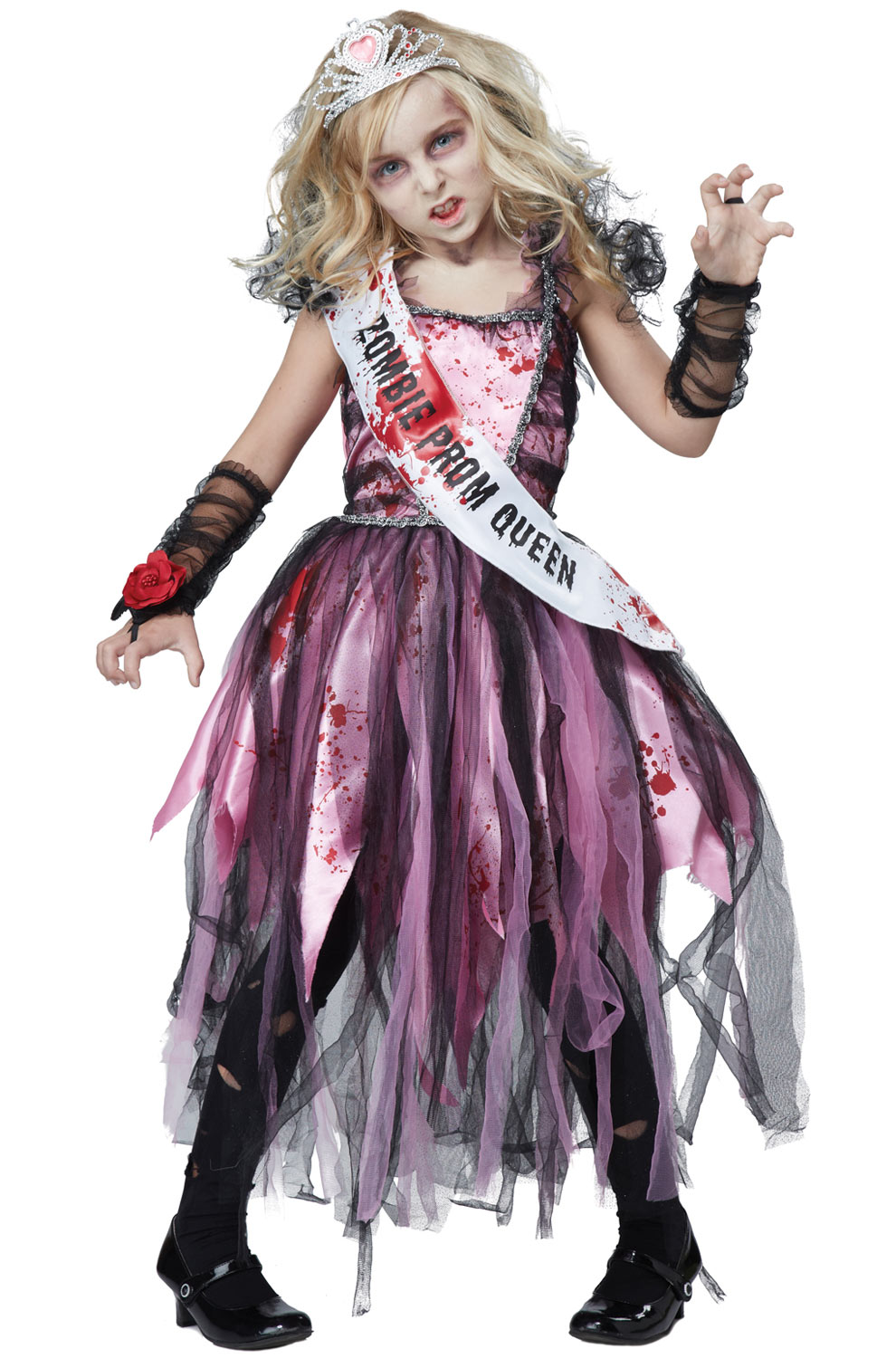 California Costumes Zombie Prom Queen Girl Costume