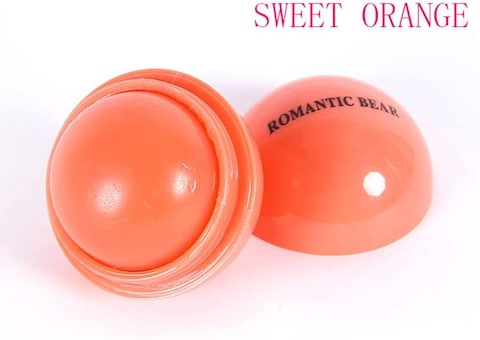 6Pcs Romantic Bear Ball Lip Balm Makeup Baby Lips Moist Balm Cute Fruity Flavor Libalm Natural Plant Nutritious Lips Care
