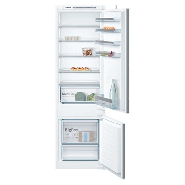 Bosch Series 4 Built-In Fridge-Freezer 274 Liters With Freezer At Bottom 177.2 X 54.1 Cm Sliding Hinge, KIV87VS30M, 1 Year Warranty