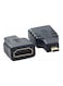 جينيريك محول HDMI أنثى إلى مايكرو HDMI ذكر أسود