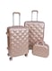 Morano 4-Pieces Luggage Trolley Bags Set (Rose Golden)