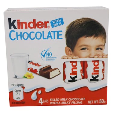 Kinder Chocolate 50G 4 Pieces
