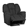 Penhaligon's Linen Rocking Recliner Chair - Dark Grey
