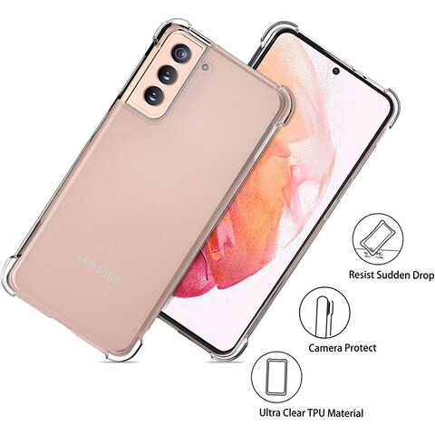 Protective Transparent Silicone Case Cover For Samsung Galaxy S21