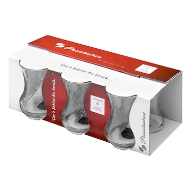 باساباهتشي إنجي بيلي طقم أكواب شاي زجاجية 125 ملل، 6 قطع