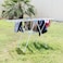 Royalford Metal Cloth Dryer (159X62X102) cm Folding Clothes Airer Clothes Airer Clothes Airer 16M Drying Length Stainless Steel White And Blue