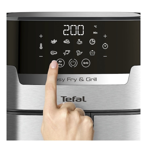 Tefal Easy Fry And Grill Air Fryer EY505D27 Silver 1400W