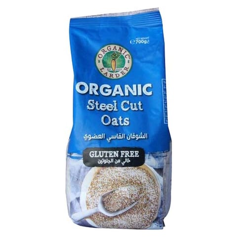 Buy Organic Larder Oats Steel Cut 700g in UAE