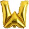 Generic W Letter Decorative Foil Balloon For Party 16Inch