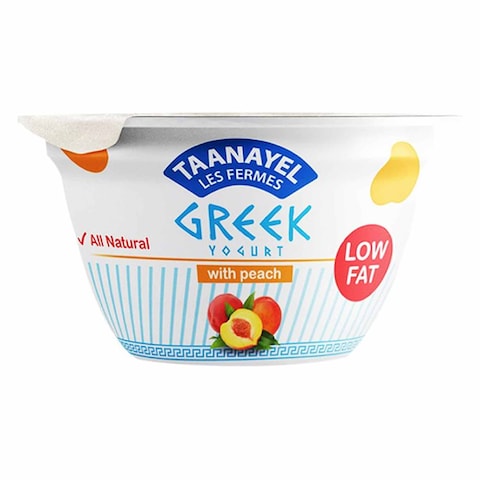 Taanayel Greek Yogurt Peach Low Fat 150GR