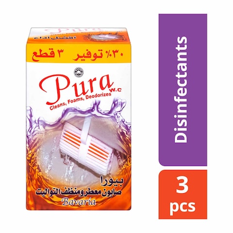 Pura Toilet Cleaner &amp; Freshener - Orange - 2 Pieces