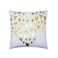 Rishahome Golden Heart Metallic Printed Cushion Cover, 45x45 cm