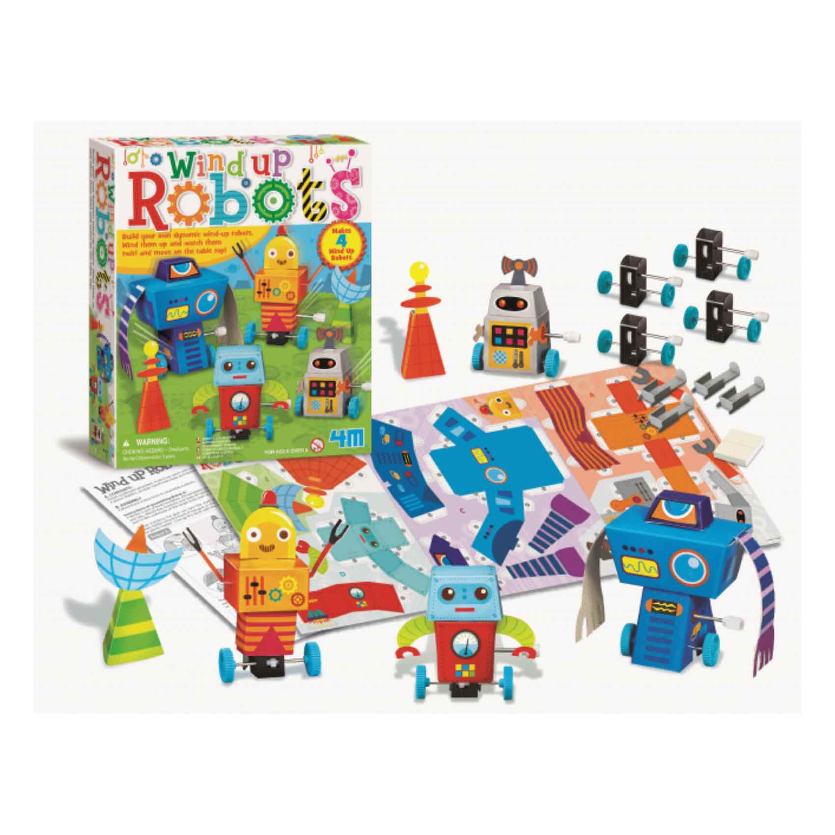 4M Wind Up Robots Maker 5+ Years