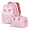 Nohoo Kids 16 Inch School Bag with Lunch Bag Combo Unicorn - Pink