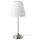 Table Lamp Nickel-Plated White