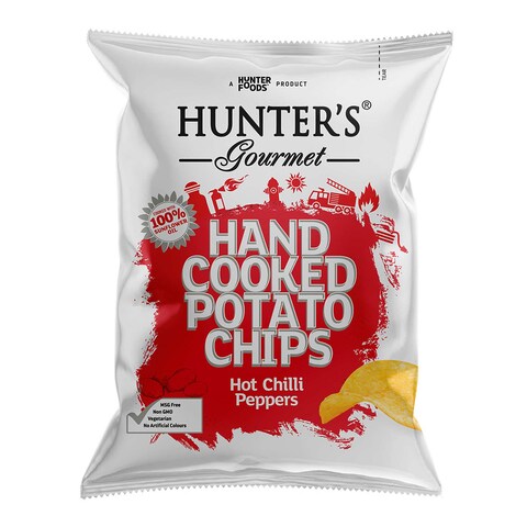 Hunter&#39;s Gourmet Potato Chips Hand Cooked&rlm; Pepper 125 Gram