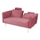 In House Rosela 2 In 1 Sofabed Velvet Upholstered - Dark Pink