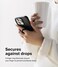Ringke [2 Pack] Finger Ring Strap Silicone Smartphone Grip Lanyard Holder with Anti-Slip Mount Function Compatible with Phone Cases, Keys, Cameras, and More - Black