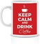 Papeyone Keep Calm And Drink Coffee White Ceramic Mug