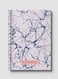 Lowha Spiral Notebook With 60 Sheets And Hard Paper Covers With Grey Abstract Texture Design, For Jotting Notes And Reminders, For Work, University, School