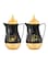ROYALFORD 2-Piece Royal Marble Tea And Cawa Set Black/White/Gold 1L