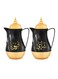 ROYALFORD 2-Piece Royal Marble Tea And Cawa Set Black/White/Gold 1L