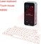 Ayily Mini Virtual Laser Keyboard Bluetooth Wireless Projection Mini Keyboard Portable For Computer Phone Tablet Laptop Save Space (Black)