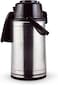 Royalford 3.0Ltr Airpot Glass Vacuum Flask, Multicolor, Silver