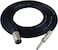 Gls Audio 25Ft Patch Cable Cords - XLR Male To 1/4" Trs Black Cables - 25' Balanced Snake Cord (Note, This Is Not A Mic Cable )