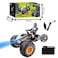 Fitto Stunt RC Tricycle for kids, Dual transform mode, 2.4GHz Rc Stunt Bike, Drift Bike, Remote Control Stunt Motorcycle with Riding Figure, Birthday Gift for Kids Age 6 7 8 9 10 11 12, Black